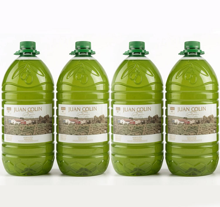 Aceite de Oliva Virgen Extra ecológico variedad Picual en garrafa de 5L - Pack de 4 unidades