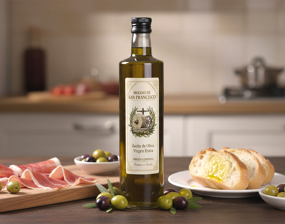Aceite de Oliva Virgen Extra Molino de San Francisco - AOVE de calidad superior para gastronomía mediterránea
